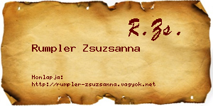 Rumpler Zsuzsanna névjegykártya